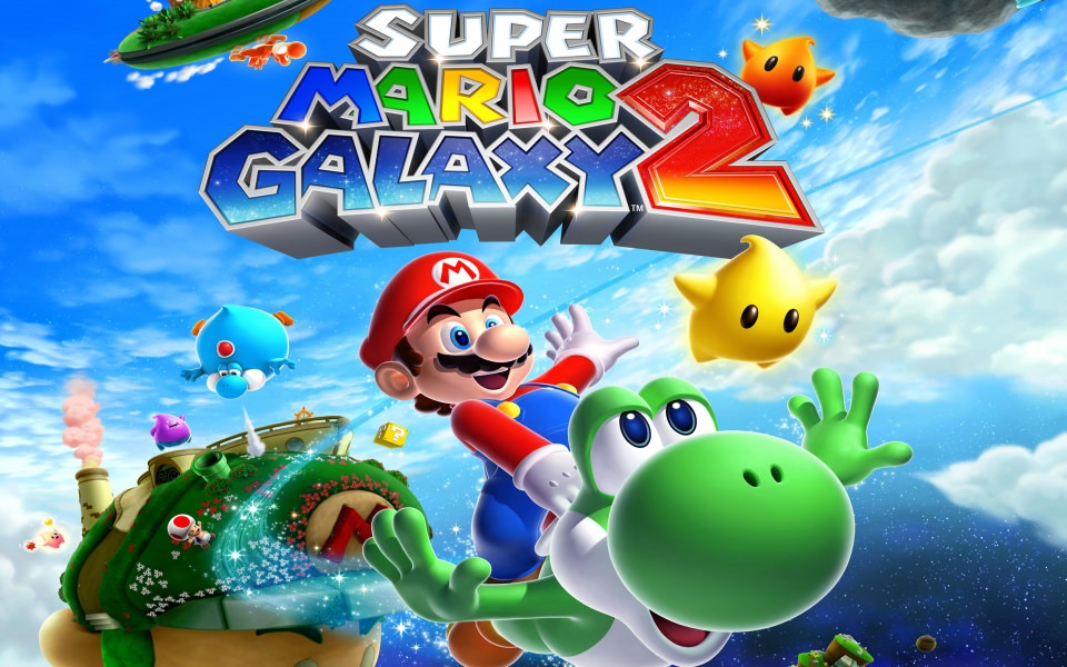 Download Super Mario Galaxy Retina 4K HD Mobile PC Download wallpaper