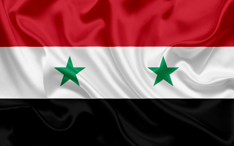 Download Syria Flag 4K HD wallpaper