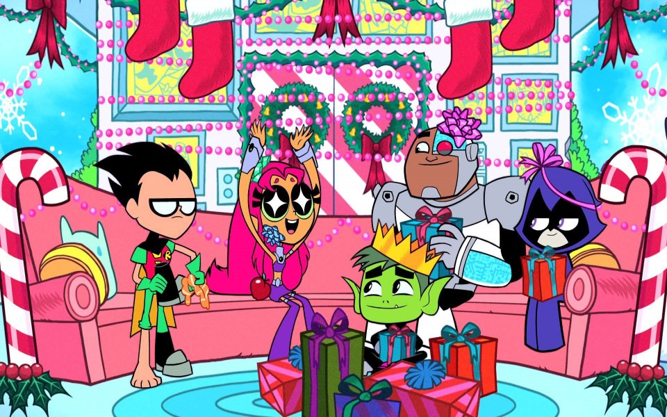 Download Teen Titans Go Second Christmas HD 4K iPhone PC Download wallpaper