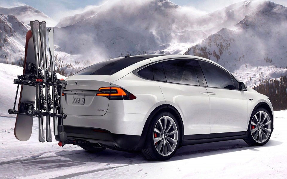 Download Tesla Model X P90D SUV wallpaper