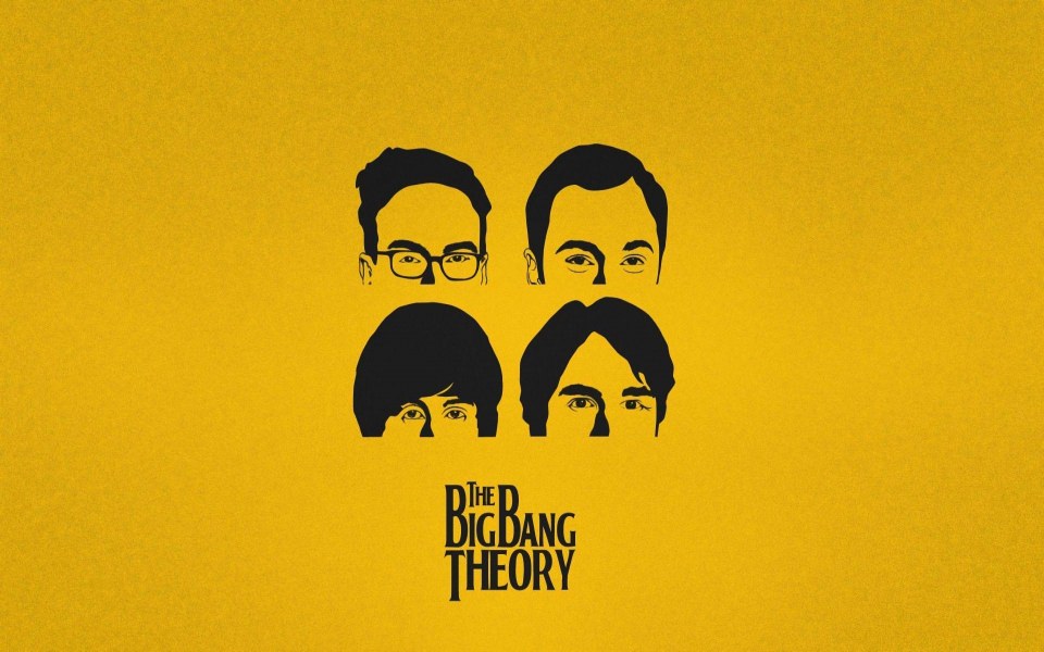 Download The Big Bang Theory 4K Minimalist wallpaper