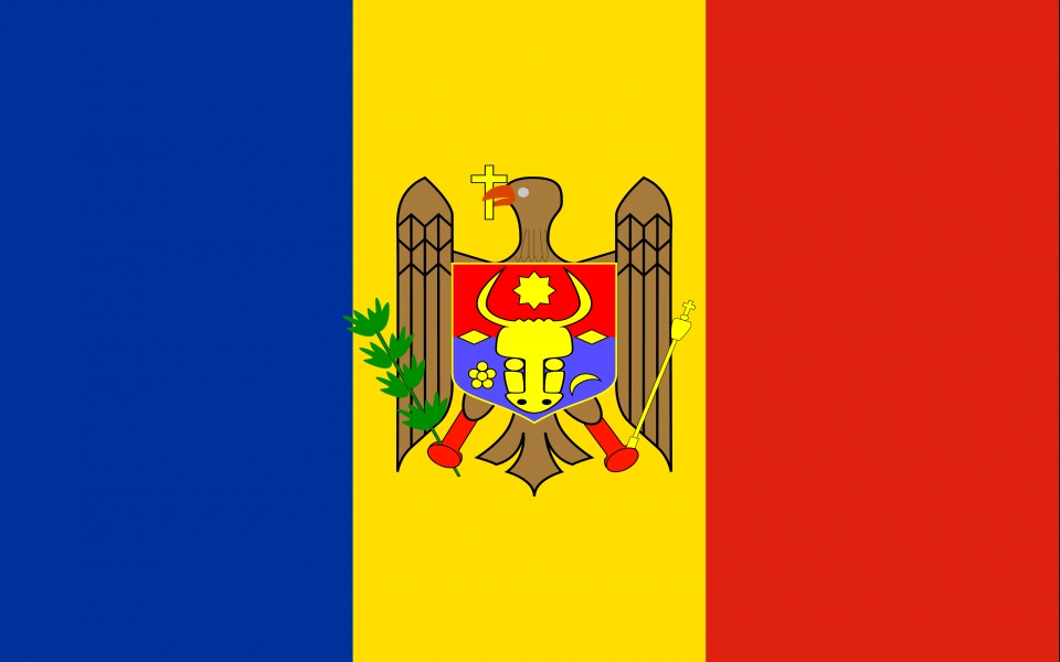 Download The Moldova flag 3D 4K wallpaper