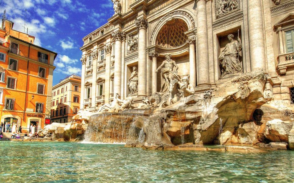 Download Trevi Fountain 4K 2020 iPhone X Tablet wallpaper
