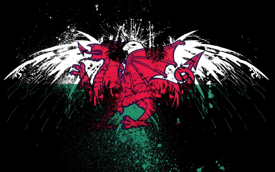 Download Wales Flag 3D 4K wallpaper