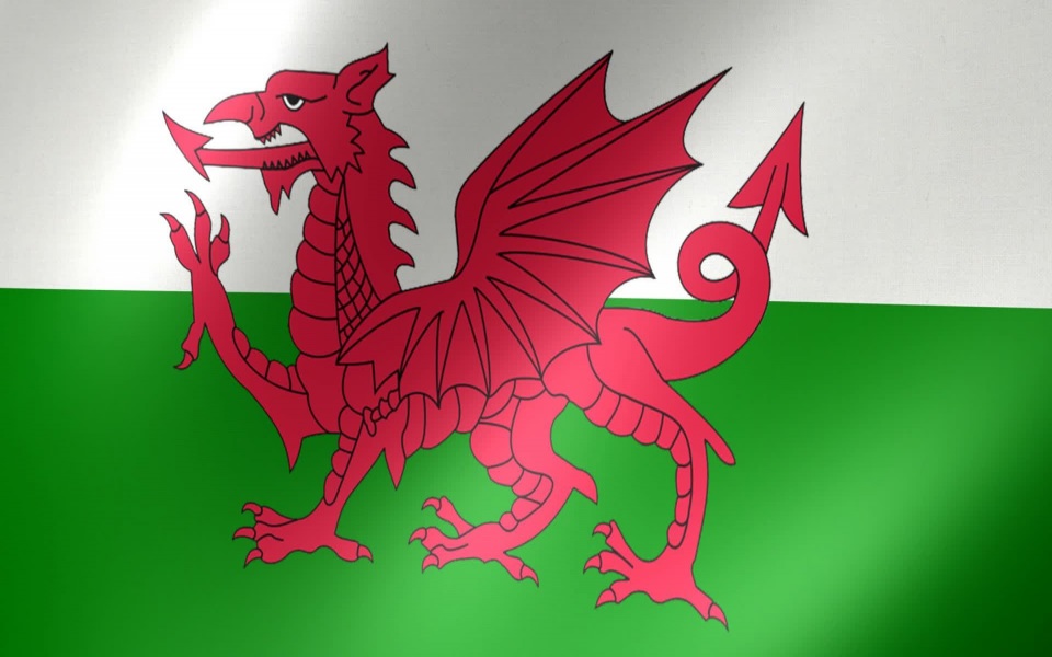 Download Wales Flag 3D wallpaper