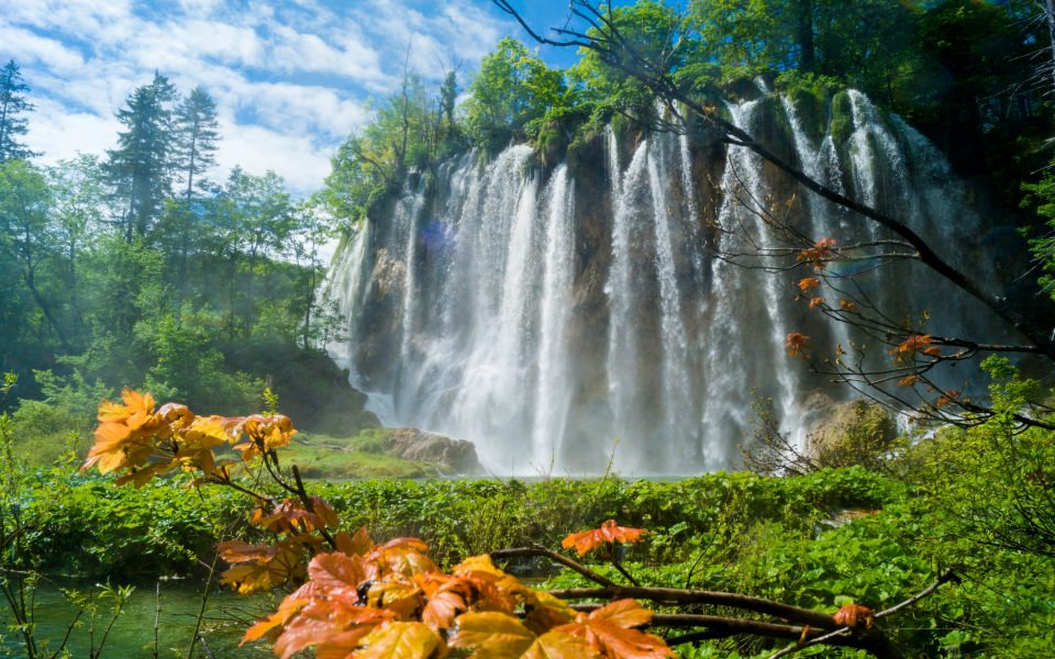 Download Waterfall in Plitvice Lakes HD 8K 2020 PC 1920x1440 Iphone Mobile Images Photos Download wallpaper