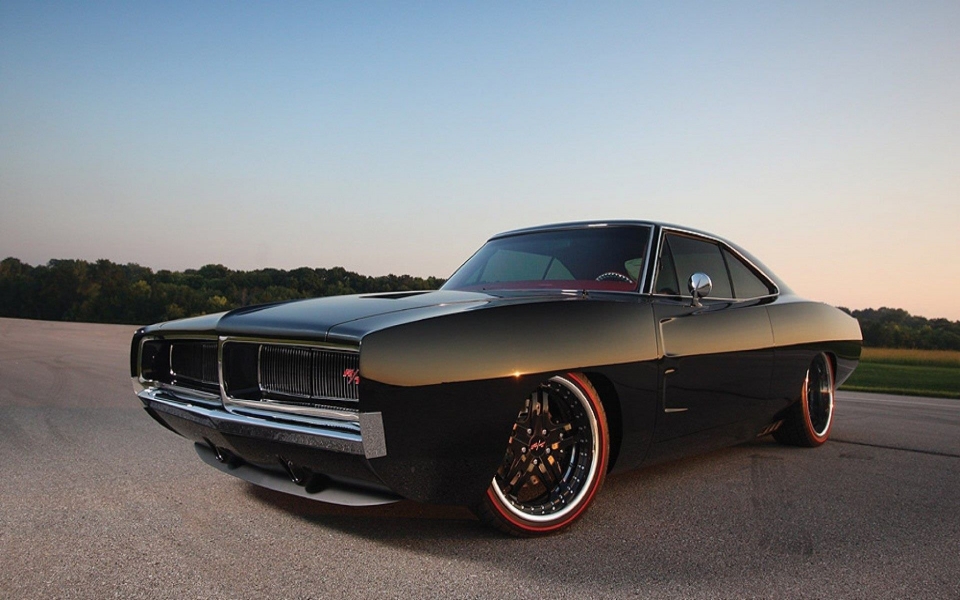 Download 1969 Dodge Charger 4K Full HD For iPhone Mobile wallpaper