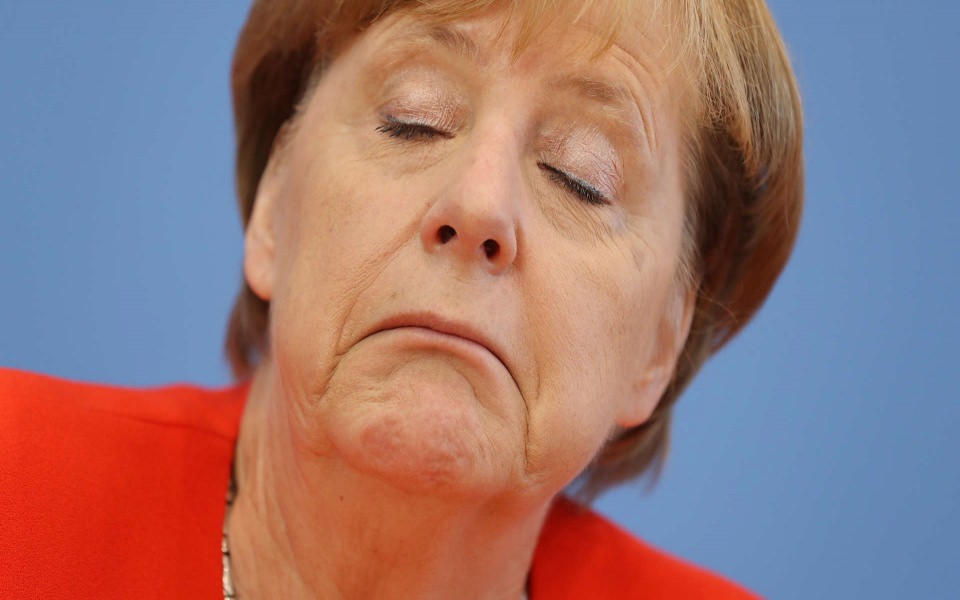 Download Angela Merkel Phone Free 5K HD Download wallpaper
