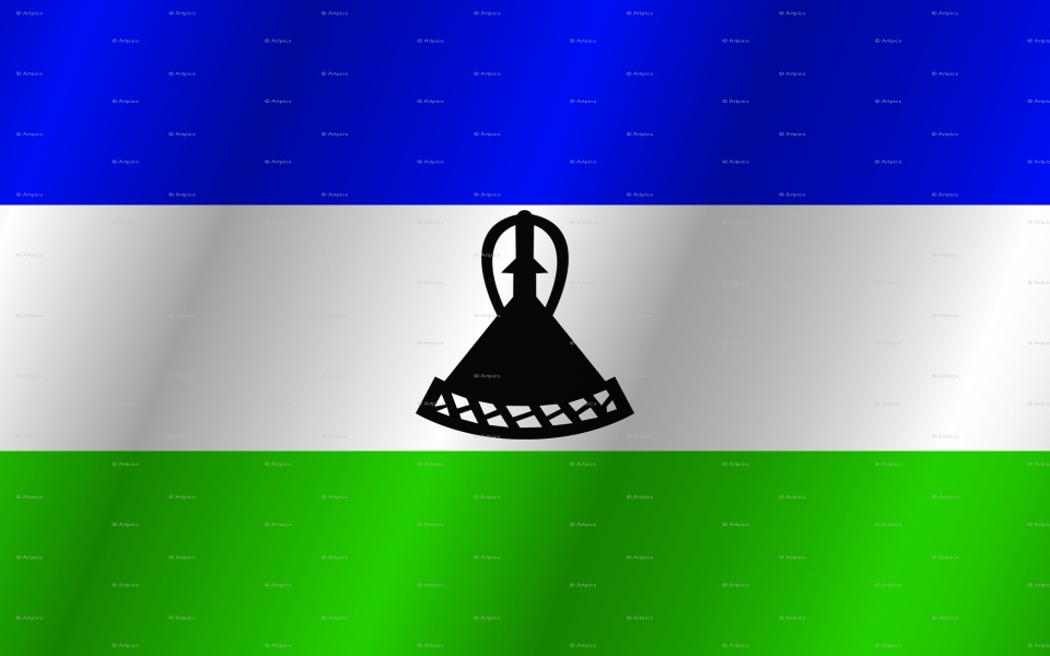 Download Flag of Lesotho 4K HD Ultra Mobile Phone wallpaper