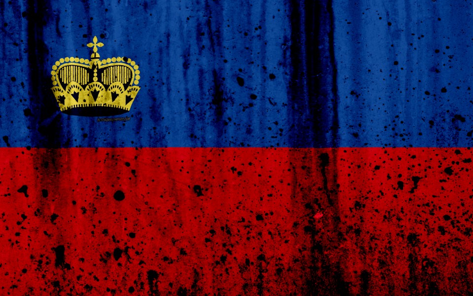 Download Liechtenstein Flag Free 5K HD wallpaper