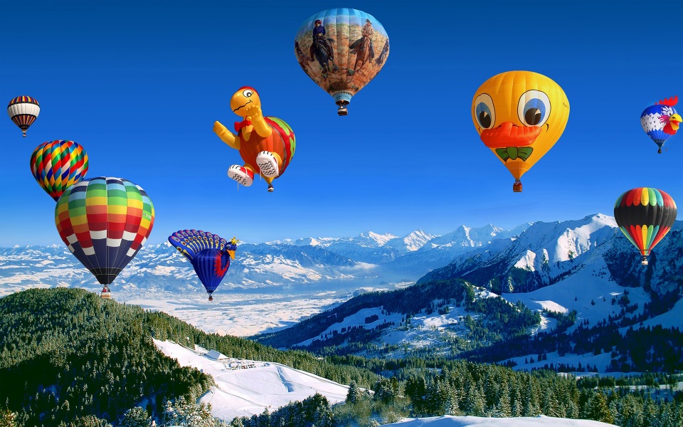 Download Albuquerque International Balloon Fiesta 4K 8K Free Backgrounds Images wallpaper