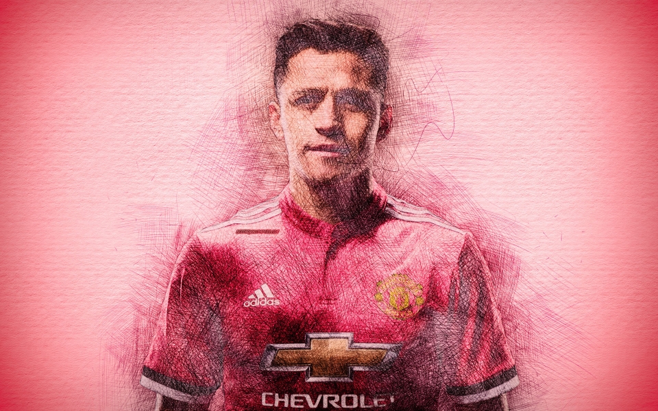 Download Alexis Sánchez Manchester United 4K 5K 8K Backgrounds For Desktop And Mobile wallpaper
