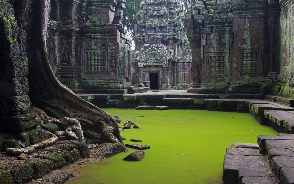 Download Angkor Cambodia 4K Ultra HD 1366x768 Background Photos wallpaper