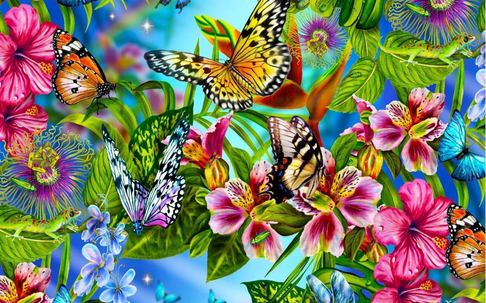Download Butterflies 3D HD 4K Wallpaper 