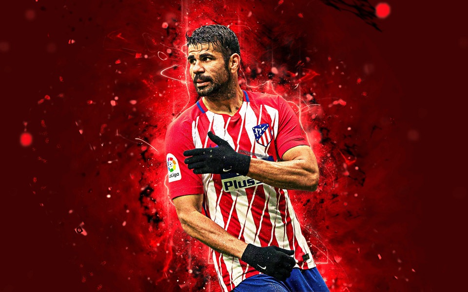 Download Diego Costa Atlético 4K 5K 8K HD Display Pictures Backgrounds Images For WhatsApp Mobile PC wallpaper
