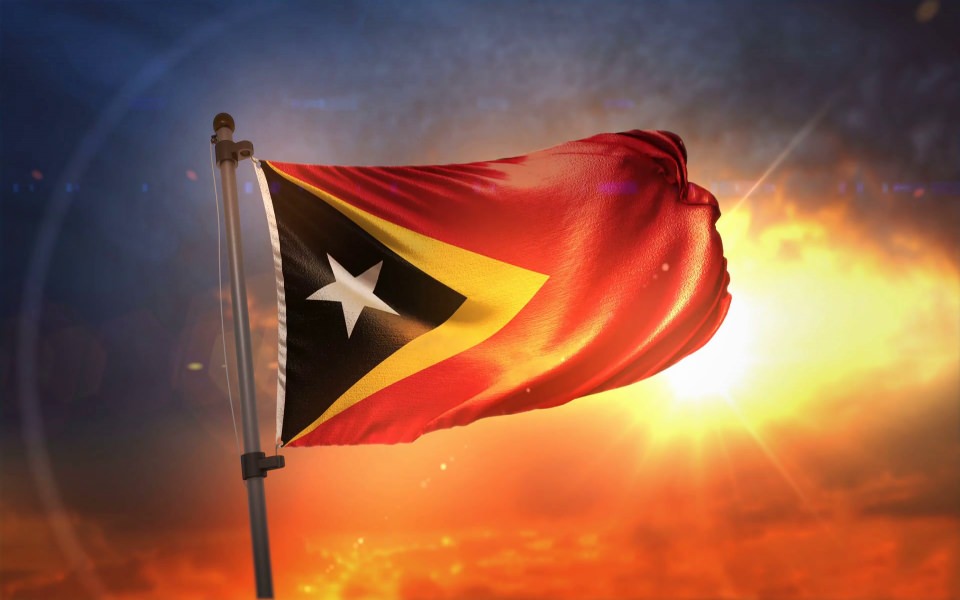 Download East Timor Flag Backlit HD Background Images wallpaper