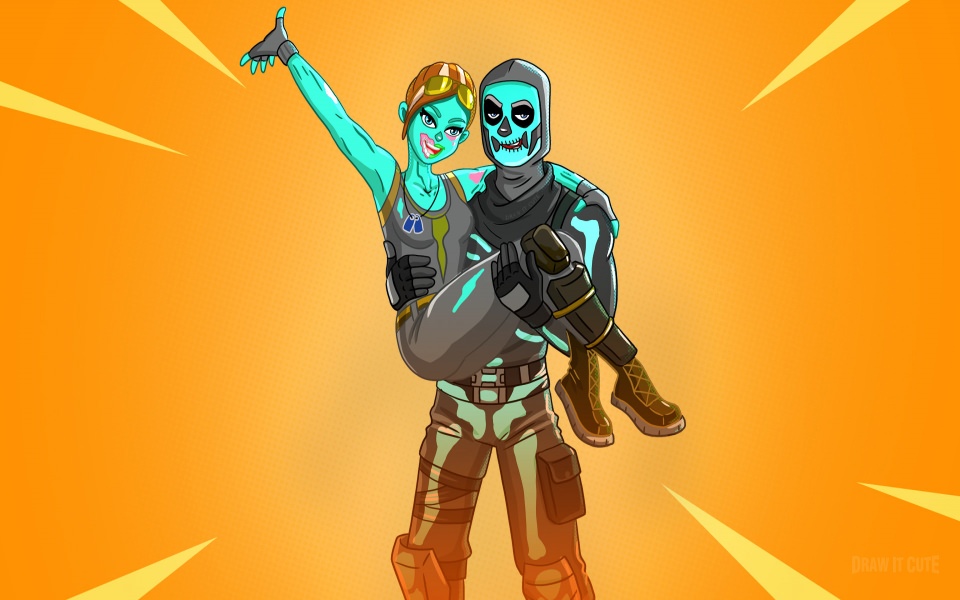 Download Fortnite Skull And Ghoul HD 4K Wallpapers For Apple Watch iPhone wallpaper