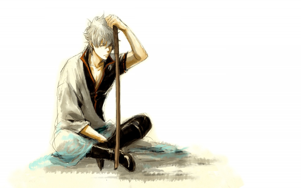 Download Gintoki Sakata Mobile 1366x768 Best New Photos Pictures Backgrounds wallpaper