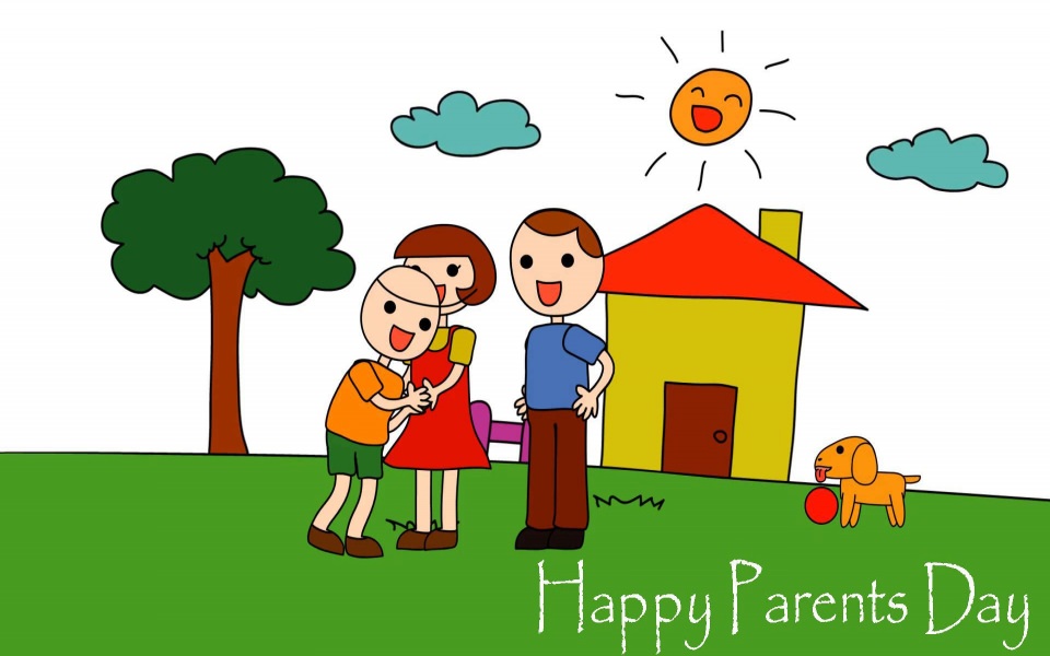 Download Happy Parents Day 3D HD wallpaper