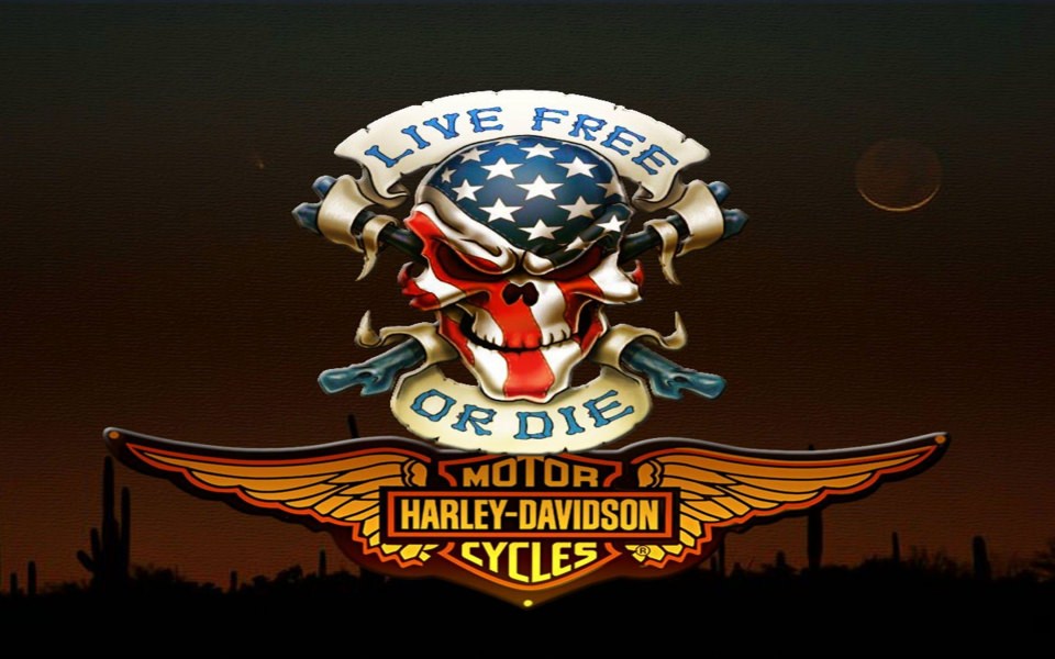 Download Harley Davidson 3D HD 4K wallpaper