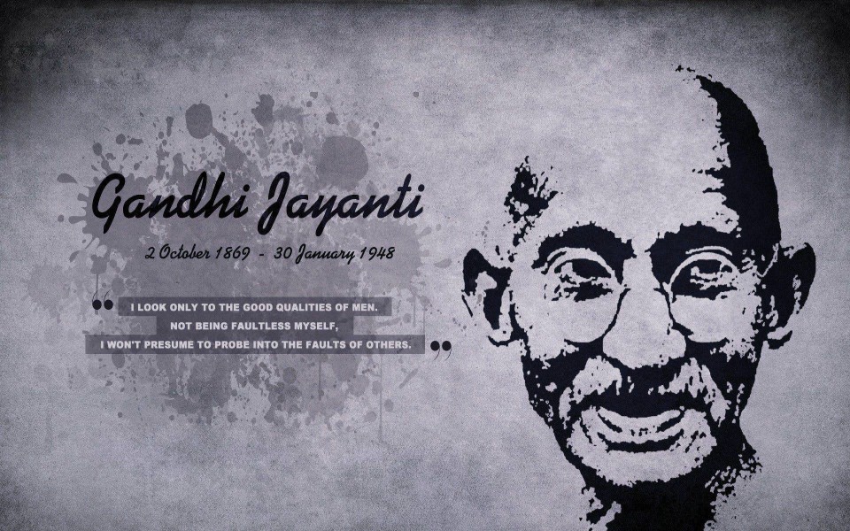 Download Mahatma Gandhi 5K HD wallpaper