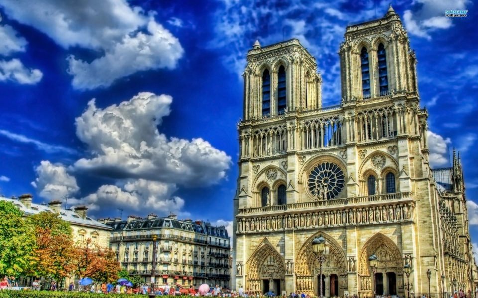 Download Notre Dame Cathedral High Resolution 5K Ultra Full HD 1080p 2020 2560x1440 Download wallpaper