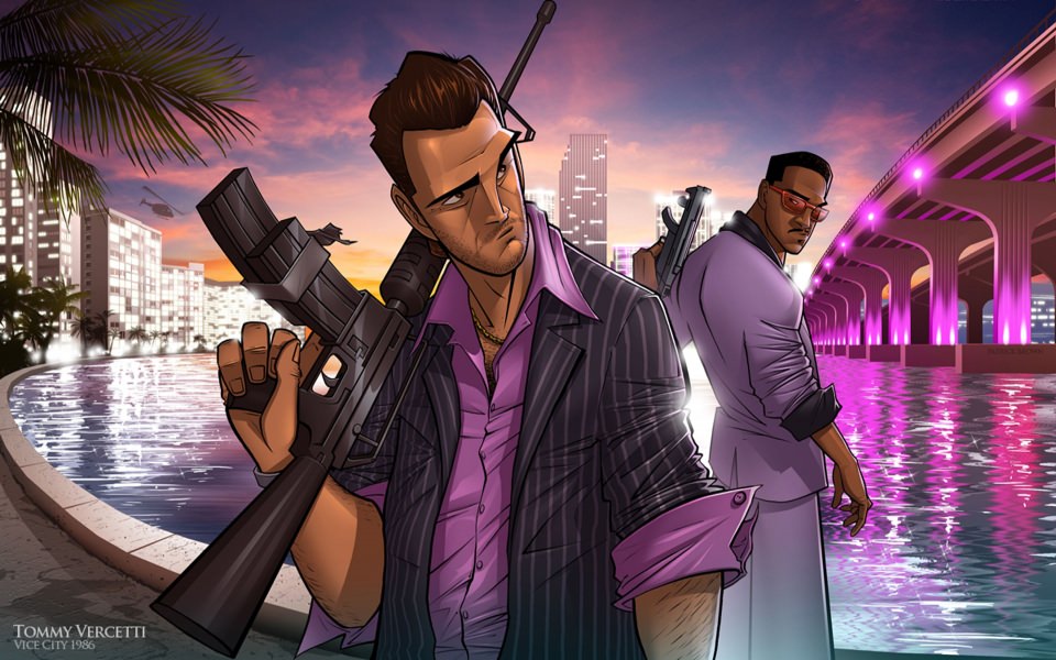 Download rand Theft Auto: Vice City Free HD Display Pictures Backgrounds Images wallpaper