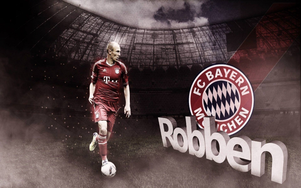 Download Robben Ribery 1366x768 Best New Photos Pictures Backgrounds wallpaper