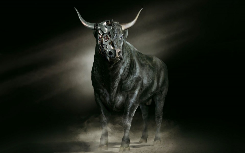 Download Running Of The Bulls 3D HD wallpaper