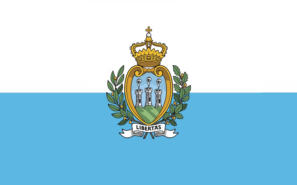 Download San Marino Flag UHD 4K wallpaper