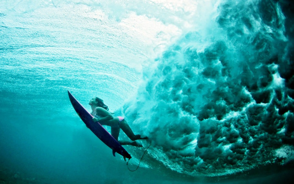 Download Surfing 3D HD 4K wallpaper