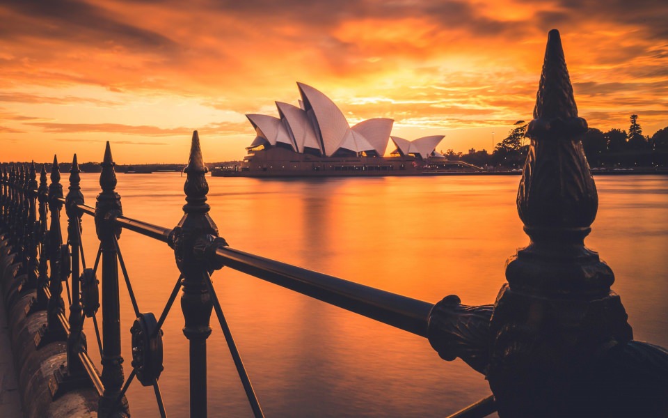 Download Sydney Harbour Bridge And Opera House Wallpaper 5K 8K HD wallpaper