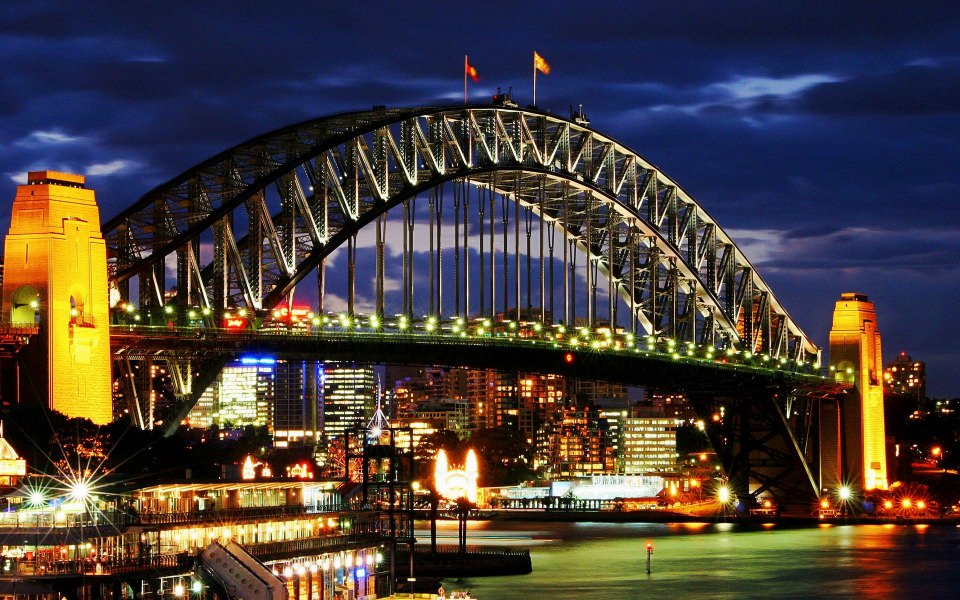 Download Sydney Harbour Bridge Full HD FHD 1080p Desktop Backgrounds For PC Mac wallpaper