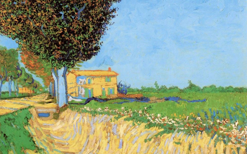 Download Vincent Van Gogh Sunflowers HD 1080p 2020 2560x1440 Download wallpaper