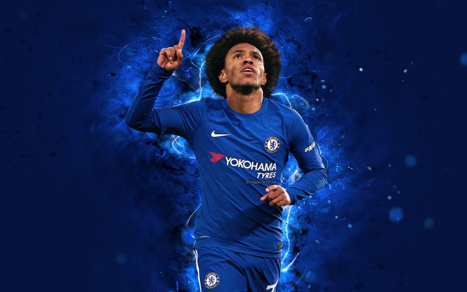 Download Willian Chelsea 4K 8K Free Ultra HD Pictures Backgrounds Images wallpaper