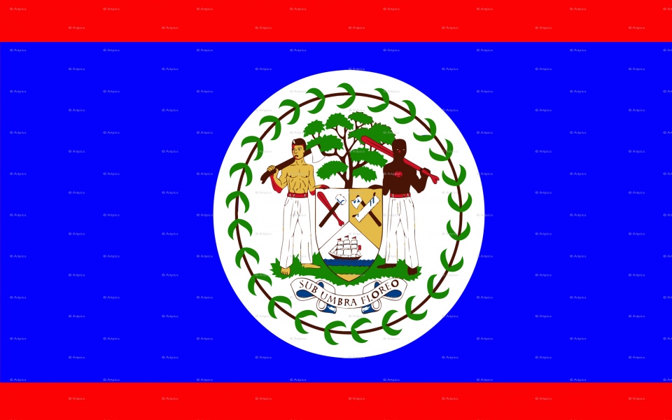 Download Belizean Flag 8K wallpaper for iPhone iPad PC wallpaper