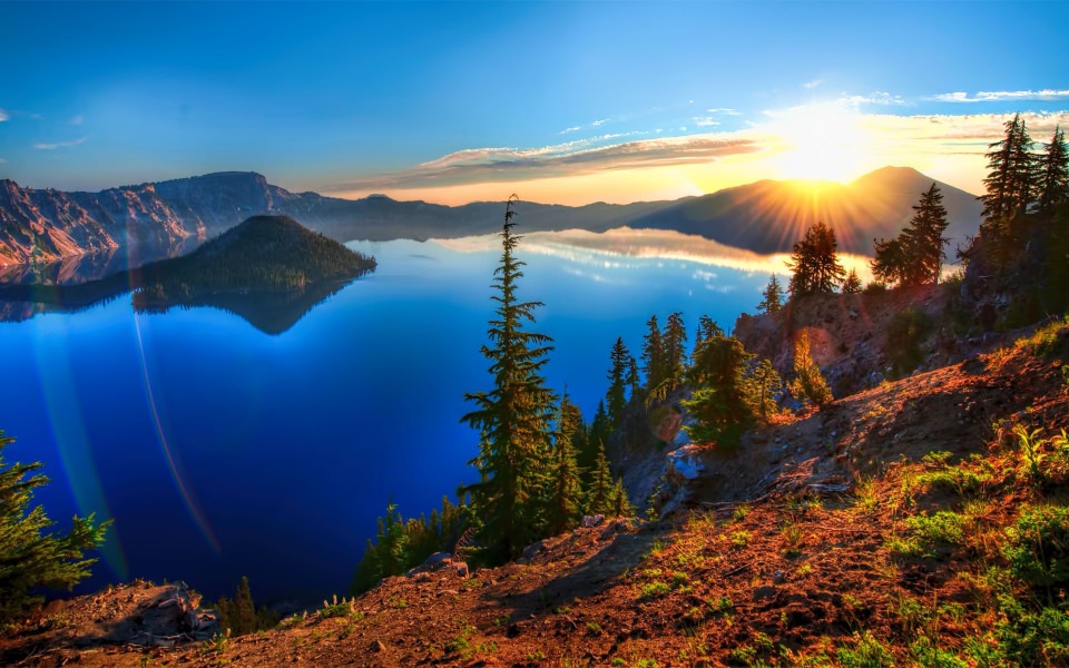 Download Crater Lake National Park Download HD 1080x2280 Wallpapers Best Collection wallpaper
