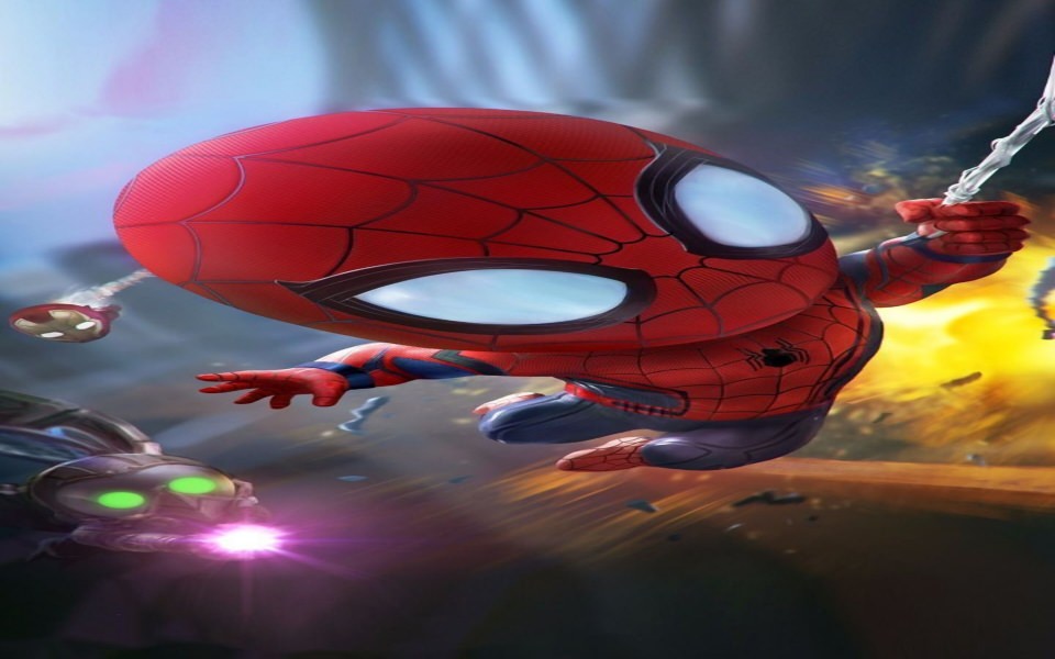 Download Cartoon Peter Parker Spider Man wallpaper