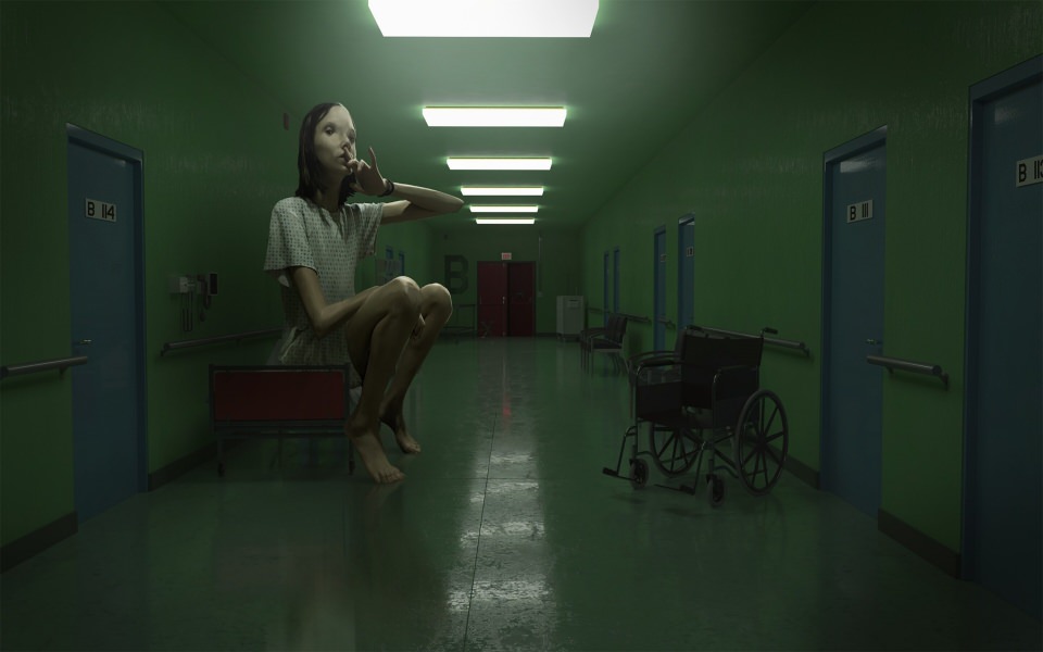 Download Creepy Haunted Hospital wallpaper