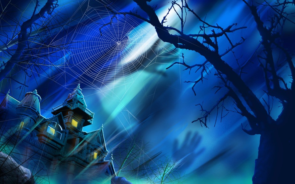 Download Halloween Night Castle wallpaper