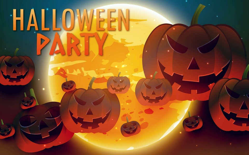 Download Halloween Party Desktop Whatsapp 4K wallpaper