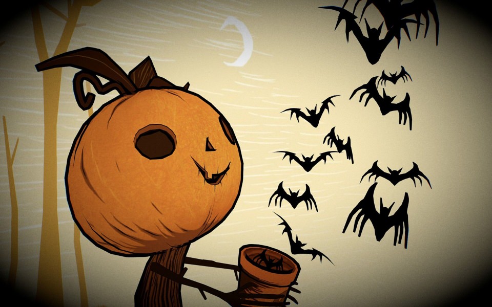 Download Pumpkinhead Bats wallpaper