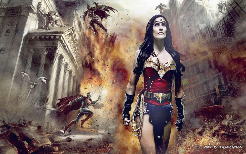 Download Wonder Woman DC 4K wallpaper