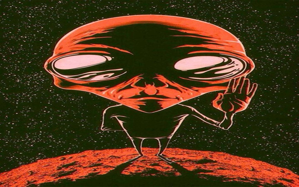 Download Alien Cartoon iPad Wallpapers wallpaper