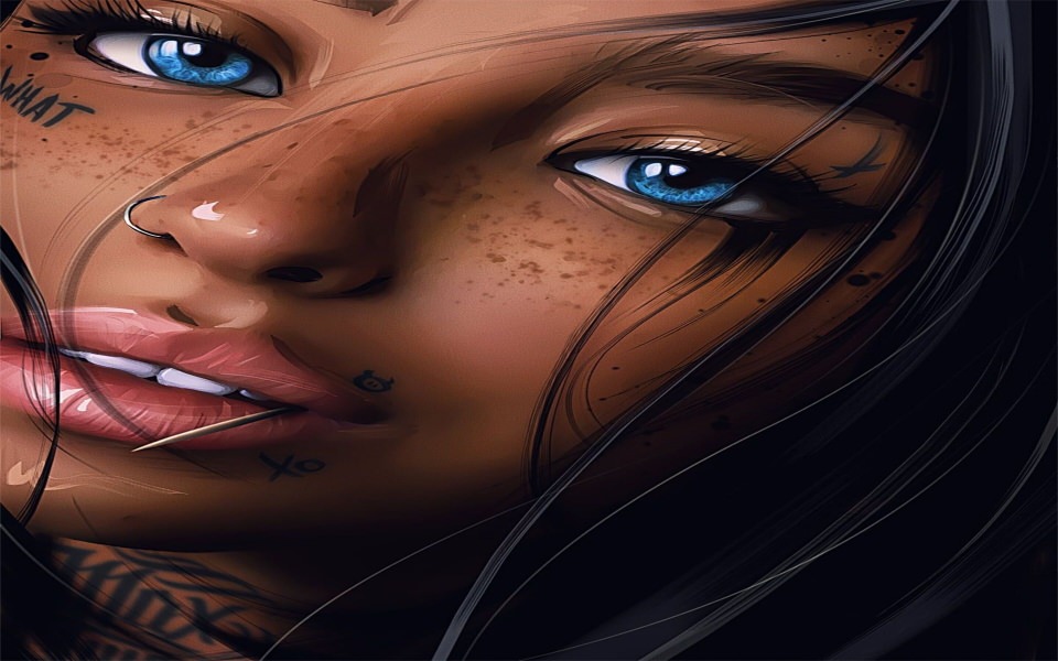 Download Beautiful 3D AI Girl Face 20K Wallpapers wallpaper