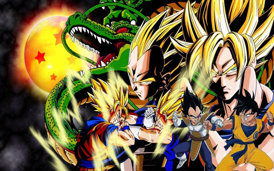 Download Dragon Ballz Goku Vs Vegeta wallpaper