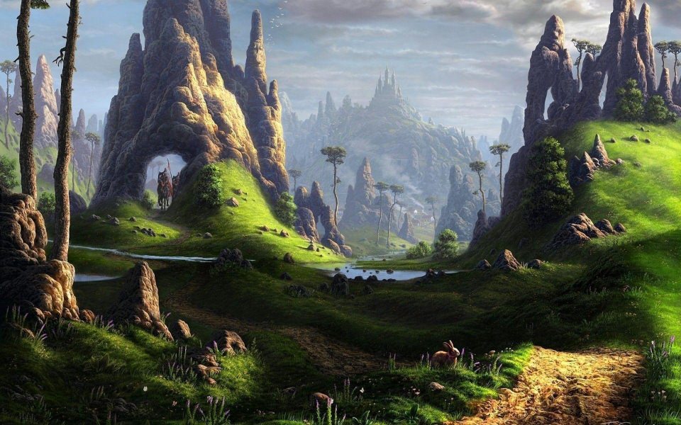 Download Fantasy Landscape 4K 1080 Android Phone Wallpaper wallpaper