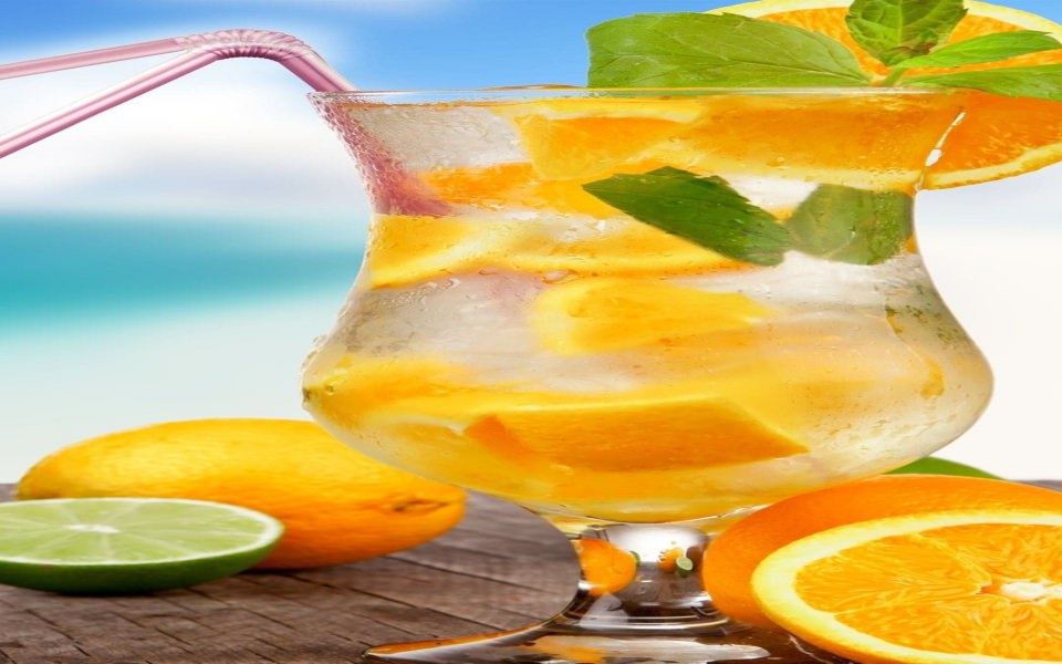 Download Cocktail Fruit Juice Summer wallpaper