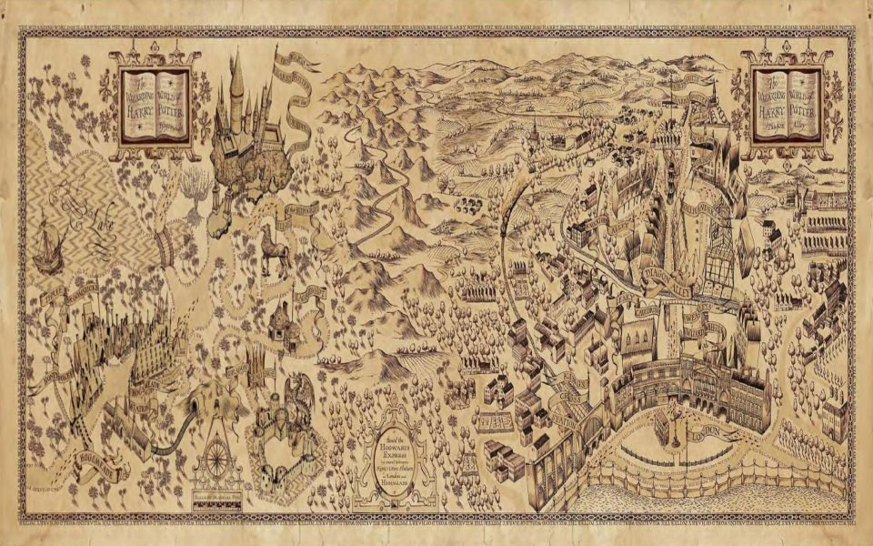 Download Hogwarts Map Harry Potter wallpaper