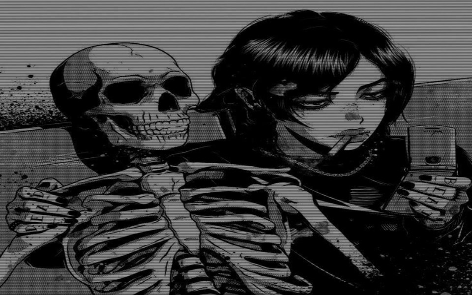 Download Skeleton Horror Macabre 4k backgrounds wallpaper